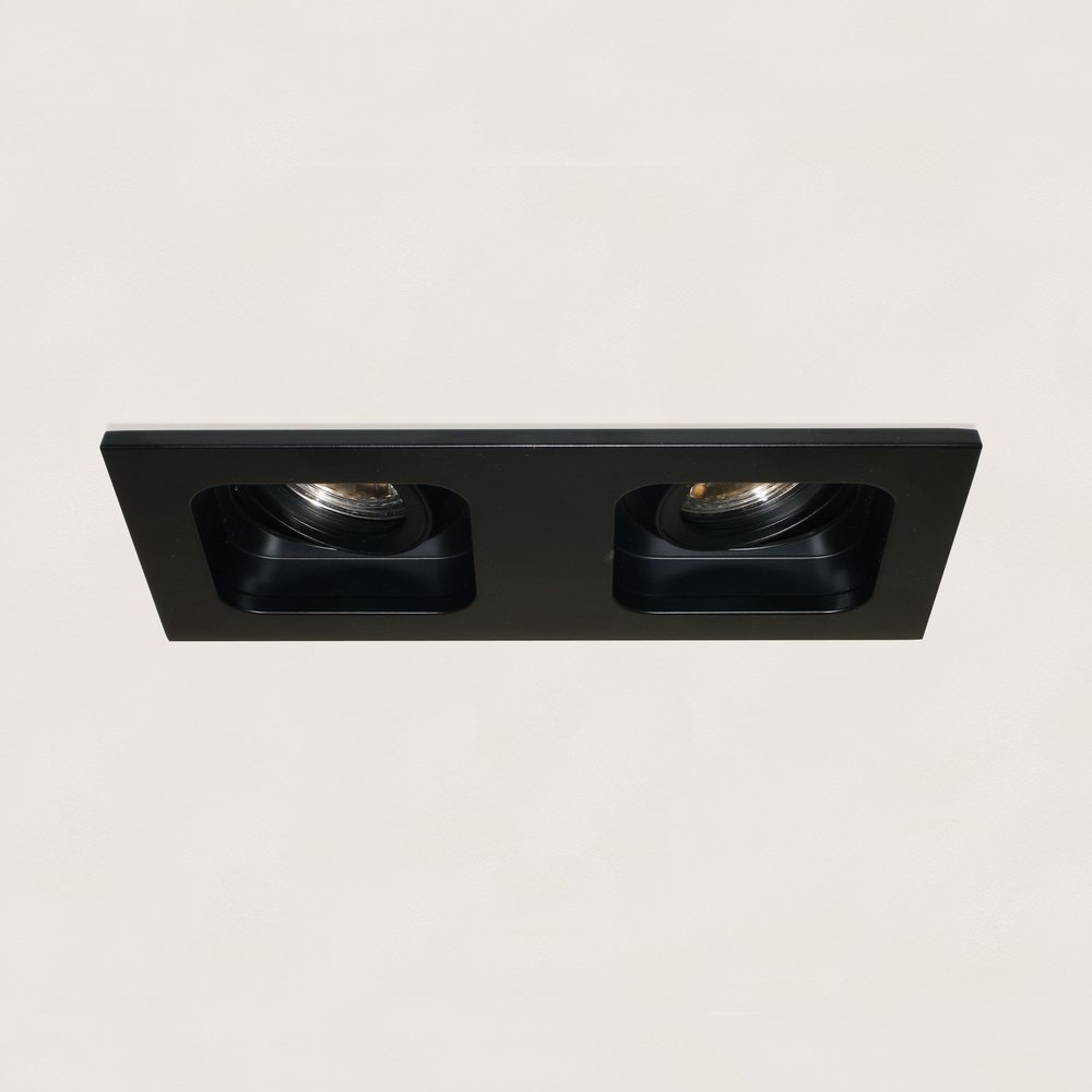 Artdelight Inbouwspot Moggio 2 lichts GU10 zwart Artdelight Inbouwspot Moggio 2 lichts GU10 zwart