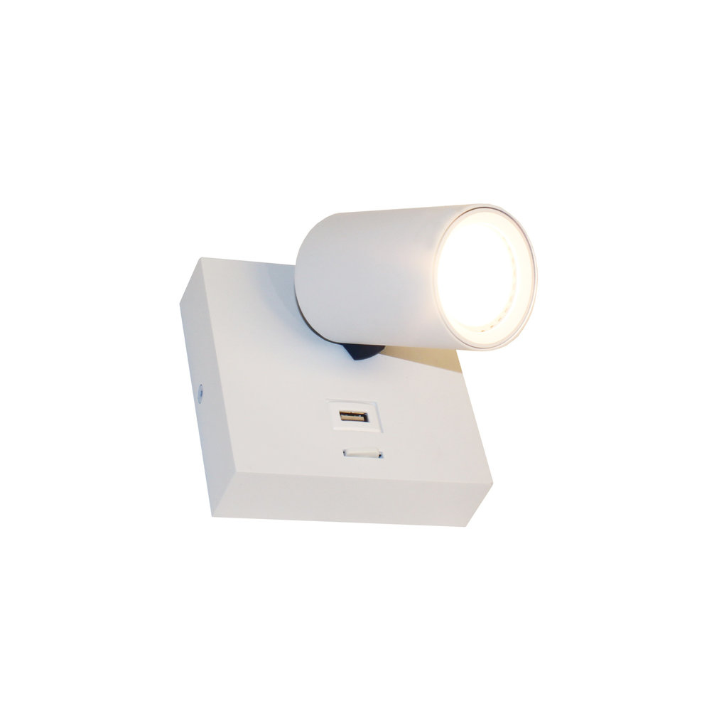 Artdelight Wandlamp Master USB wit Artdelight Wandlamp Master USB wit