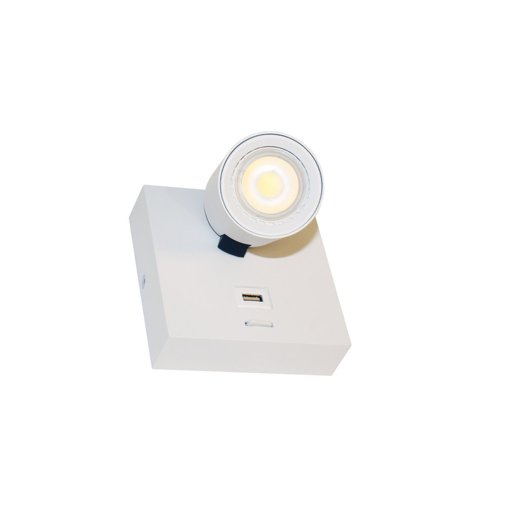 Artdelight Wandlamp Master USB wit Artdelight Wandlamp Master USB wit