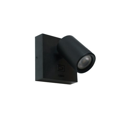 Artdelight Wandlamp Master USB zwart Artdelight Wandlamp Master USB zwart