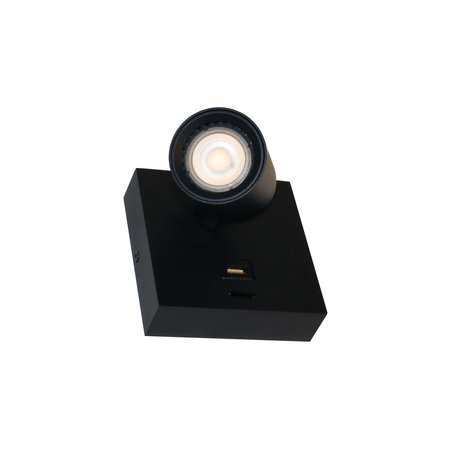 Artdelight Wandlamp Master USB zwart Artdelight Wandlamp Master USB zwart