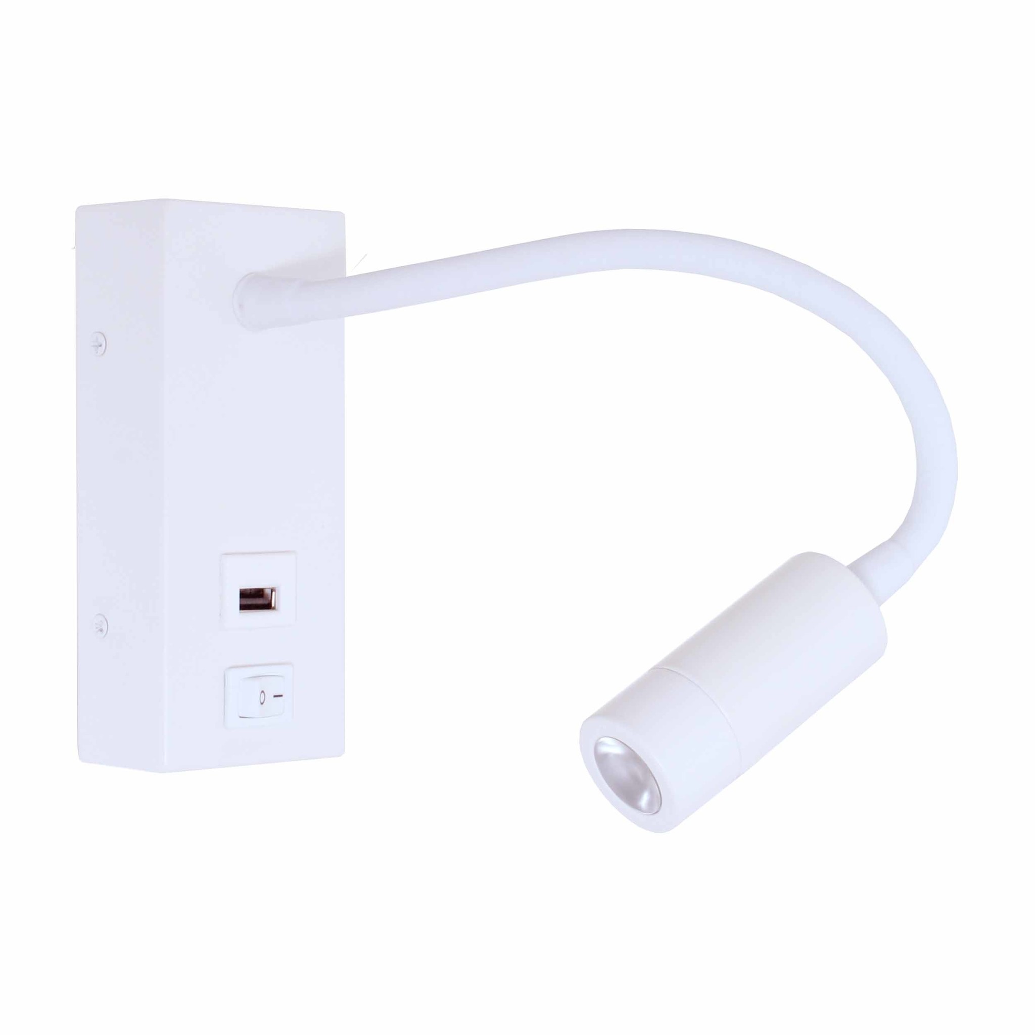 Wandlamp Easy LED USB Wit