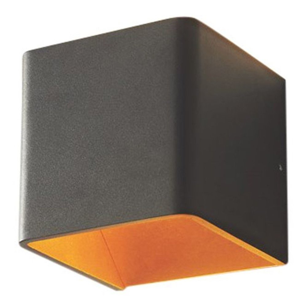 Artdelight Wandlamp Fulda 10x10 cm koper zwart Artdelight Wandlamp Fulda 10x10 cm koper zwart