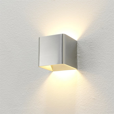 Artdelight Wandlamp Fulda 10x10 cm aluminium Artdelight Wandlamp Fulda 10x10 cm aluminium