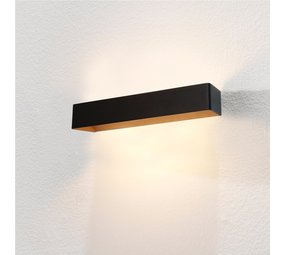 Artdelight Wandlamp Mainz XL 50 x 7 cm zwart goud