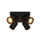 Artdelight Spot Megano 4 lichts vierkant zwart Artdelight Spot Megano 4 lichts vierkant zwart