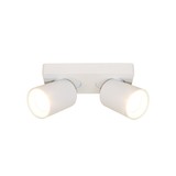 Artdelight Spot Megano 2 lichts balk wit Artdelight Spot Megano 2 lichts balk wit