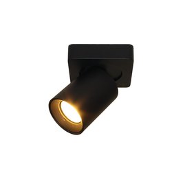 Artdelight Spot Megano 1 lichts zwart Artdelight Spot Megano 1 lichts zwart