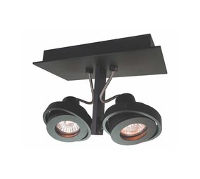 Artdelight Spot Meist 2 lichts zwart Artdelight Spot Meist 2 lichts zwart