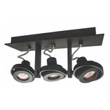 Artdelight Spot Meist 3 lichts zwart Artdelight Spot Meist 3 lichts zwart