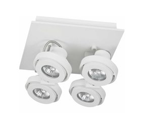 Artdelight Spot Meist 4 lichts vierkant wit