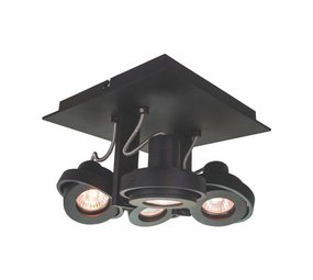Artdelight Spot Meist 4 lichts vierkant zwart Artdelight Spot Meist 4 lichts vierkant zwart
