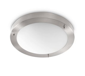 Artdelight Plafondlamp Yuca Ø 30 cm 12 Watt mat chroom Artdelight Plafondlamp Yuca Ø 30 cm 12 Watt mat chroom