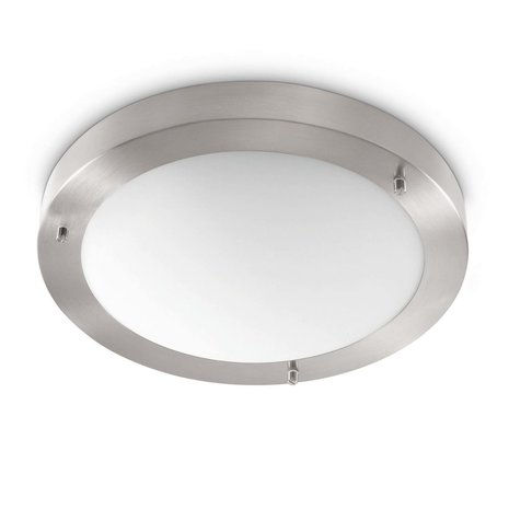 Artdelight Plafondlamp Yuca Ø 30 cm 12 Watt mat chroom Artdelight Plafondlamp Yuca Ø 30 cm 12 Watt mat chroom