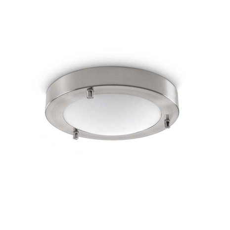 Artdelight Plafondlamp Yuca Ø 18 cm 10 Watt mat chroom Artdelight Plafondlamp Yuca Ø 18 cm 10 Watt mat chroom