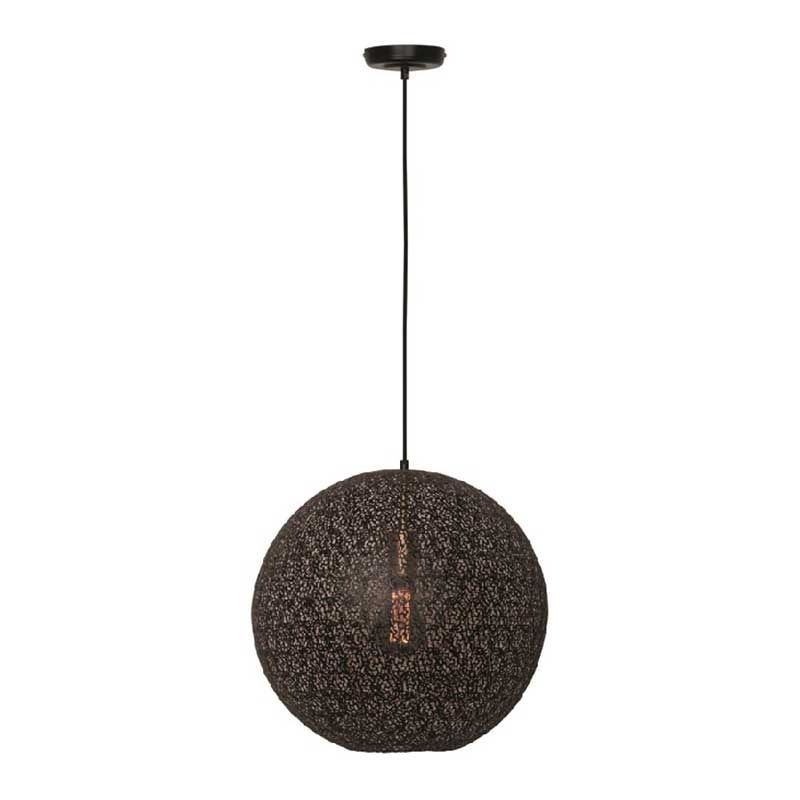 Hanglamp Moon Zwart Mat Goud 30cm