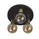 Ylumen Plafondlamp Basiq 3 lichts Ø 25 cm excl. E27 zwart goud Ylumen Plafondlamp Basiq 3 lichts Ø 25 cm excl. E27 zwart goud