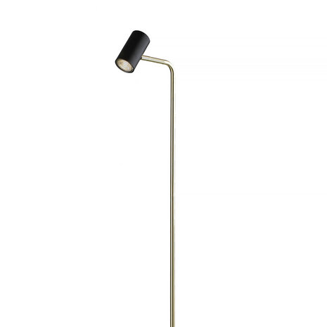 Highlight Vloerlamp Burgos 1 lichts H 134 cm zwart goud Highlight Vloerlamp Burgos 1 lichts H 134 cm zwart goud
