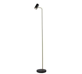 Highlight Vloerlamp Burgos 1 lichts H 134 cm zwart goud Highlight Vloerlamp Burgos 1 lichts H 134 cm zwart goud