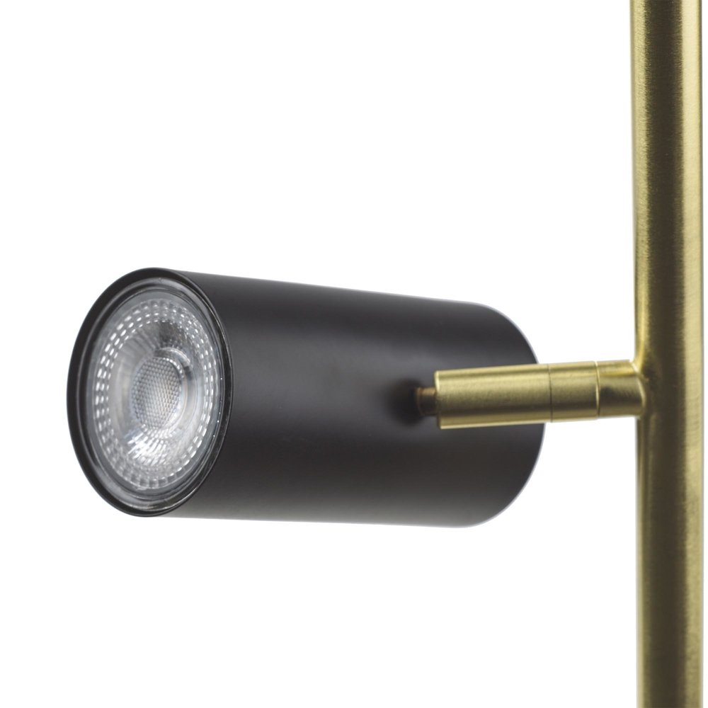 Highlight Vloerlamp Burgos 2 lichts H 142 cm zwart goud Highlight Vloerlamp Burgos 2 lichts H 142 cm zwart goud
