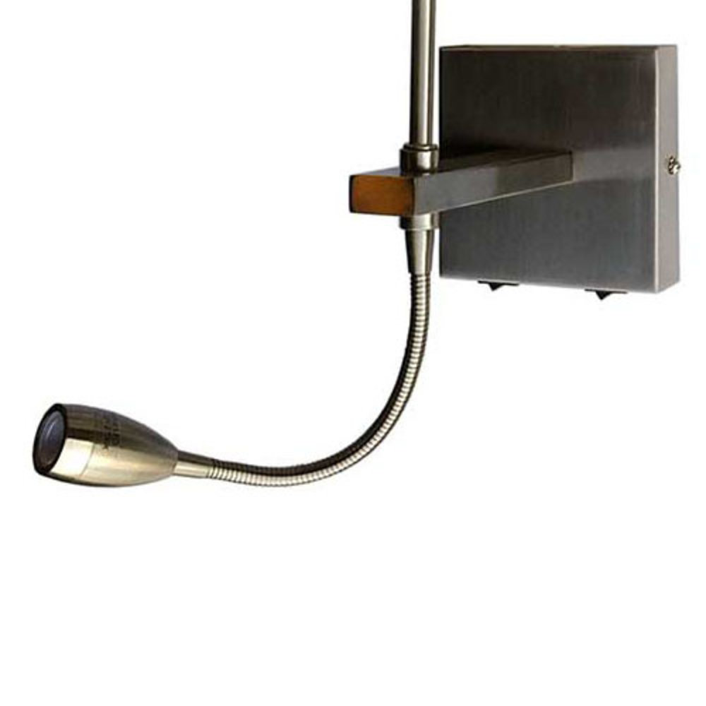 Artdelight Wandlamp Quad incl. kap Ø  20 cm mat chroom