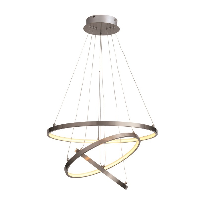 Freelight Hanglamp Dione Ø 60 cm mat chroom Freelight Hanglamp Dione Ø 60 cm mat chroom