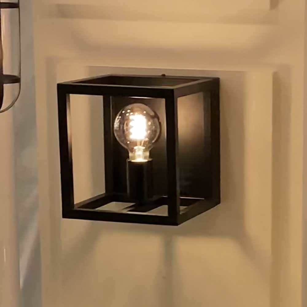 Highlight Wandlamp Fragola B 20 cm H 22 cm zwart Highlight Wandlamp Fragola B 20 cm H 22 cm zwart