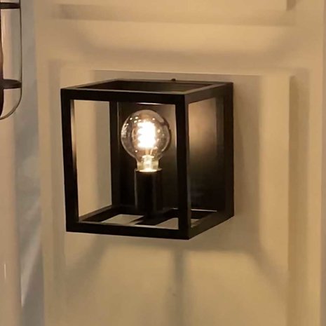 Highlight Wandlamp Fragola B 20 cm H 22 cm zwart Highlight Wandlamp Fragola B 20 cm H 22 cm zwart