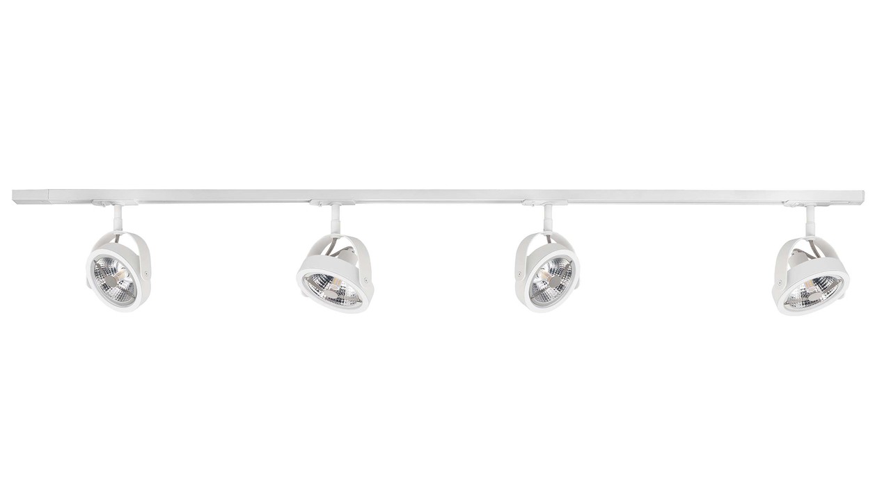 Highlight Railsysteem Trackline 150 cm + 4 Malta spots wit Highlight Railsysteem Trackline 150 cm + 4 Malta spots wit