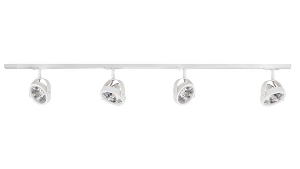 Highlight Railsysteem Trackline 150 cm + 4 Malta spots wit Highlight Railsysteem Trackline 150 cm + 4 Malta spots wit