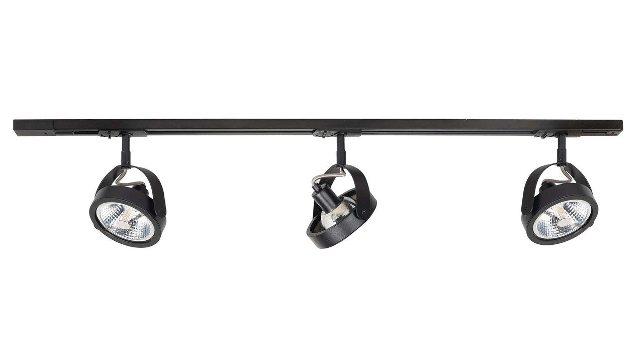 Highlight Railsysteem Trackline 100 cm + 3 Malta spots zwart Highlight Railsysteem Trackline 100 cm + 3 Malta spots zwart