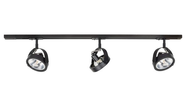 Highlight Railsysteem Trackline 100 cm + 3 Malta spots zwart Highlight Railsysteem Trackline 100 cm + 3 Malta spots zwart