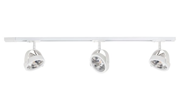 Highlight Railsysteem Trackline 100 cm + 3 Malta spots wit Highlight Railsysteem Trackline 100 cm + 3 Malta spots wit