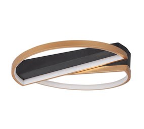 Highlight Plafondlamp Helios Ø 44 mat goud-zwart Highlight Plafondlamp Helios Ø 44 mat goud-zwart