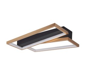 Highlight Plafondlamp Helios L 43 cm B 34 cm mat goud-zwart
