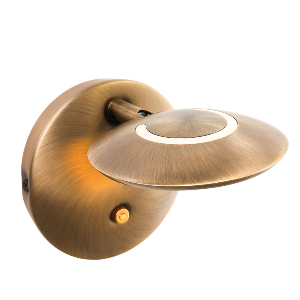 Steinhauer Wandlamp zenith LED 1442br brons Steinhauer Wandlamp zenith LED 1442br brons