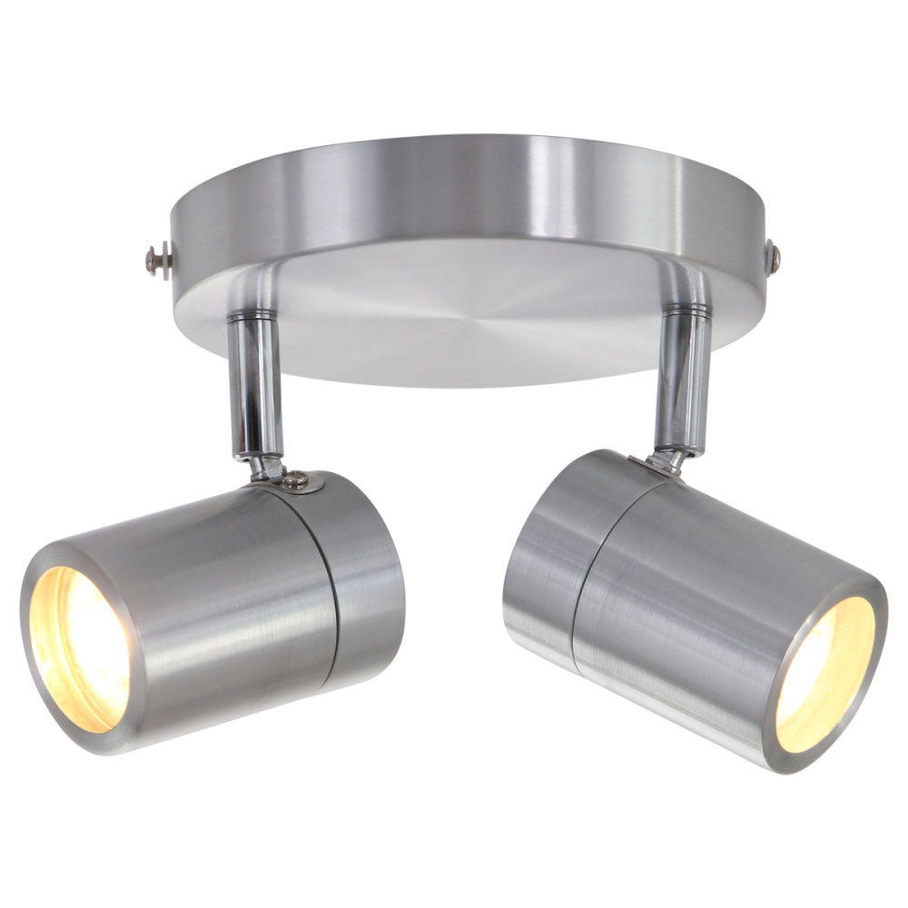 Mexlite Spot upround IP44 LED 2487st staal Mexlite Spot upround IP44 LED 2487st staal