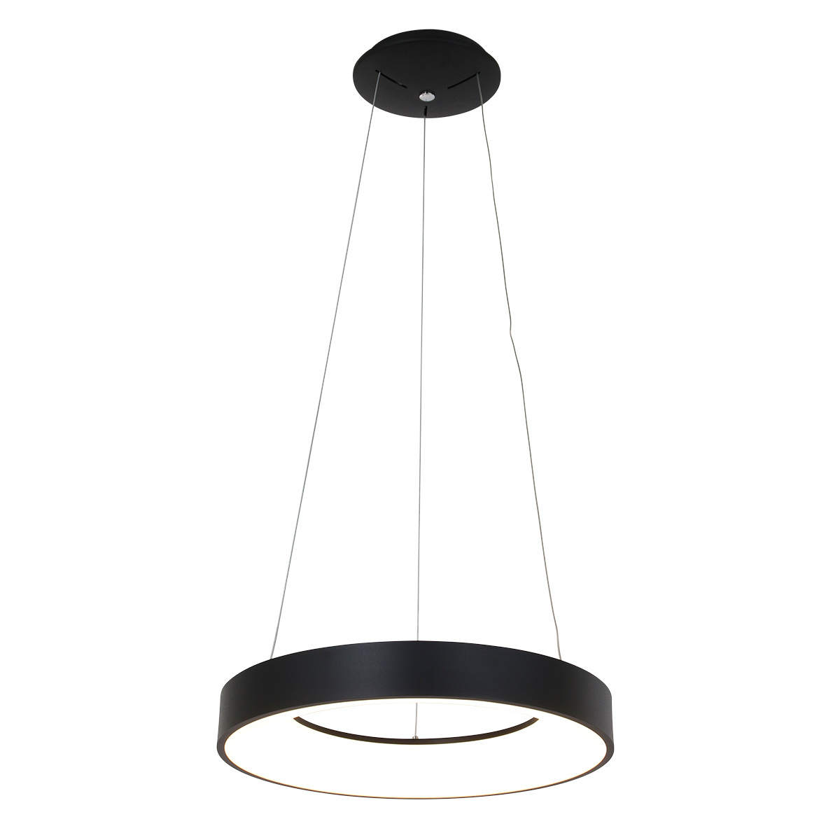 Steinhauer Hanglamp Ringlede Ø 48 cm 2695 zwart Steinhauer Hanglamp Ringlede Ø 48 cm 2695 zwart