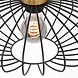 Mexlite Hanglamp mexlite aureole 3071zw zwart Mexlite Hanglamp mexlite aureole 3071zw zwart