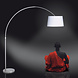 Steinhauer Booglamp Sparkled light 7268 staal Steinhauer Booglamp Sparkled light 7268 staal