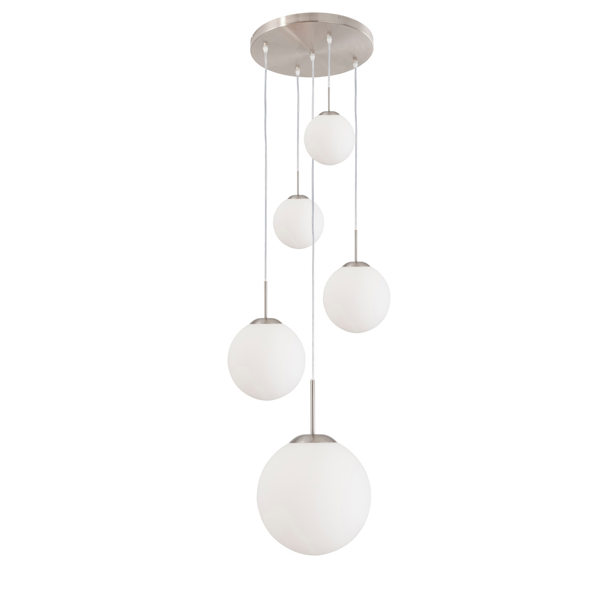 Steinhauer Hanglamp bollique Ø 60 cm 7376 staal Steinhauer Hanglamp bollique Ø 60 cm 7376 staal