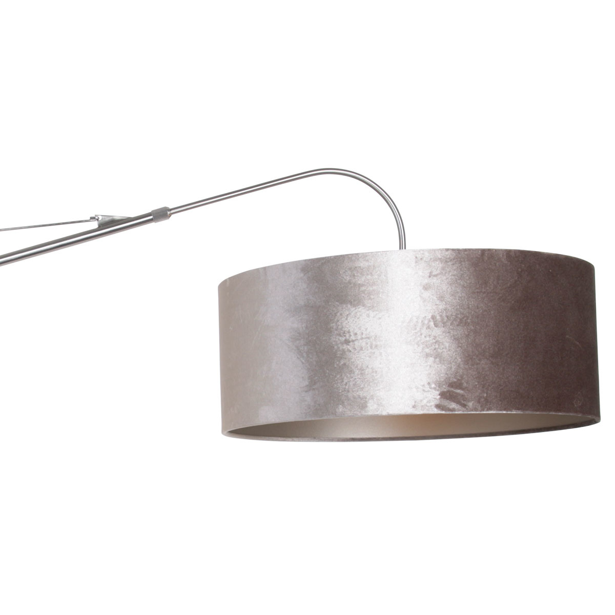 Steinhauer Wandlamp elegant classy 8131 staal zilver velours kap goud Steinhauer Wandlamp elegant classy 8131 staal zilver velours kap goud