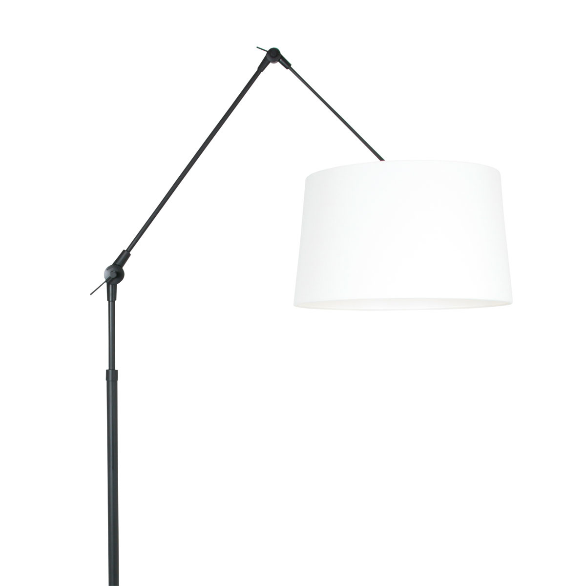 Steinhauer Vloerlamp prestige chic 8184 zwart kap linnen wit Steinhauer Vloerlamp prestige chic 8184 zwart kap linnen wit