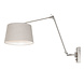 Steinhauer Wandlamp prestige chic 9724 staal kap linnen grijs Steinhauer Wandlamp prestige chic 9724 staal kap linnen grijs