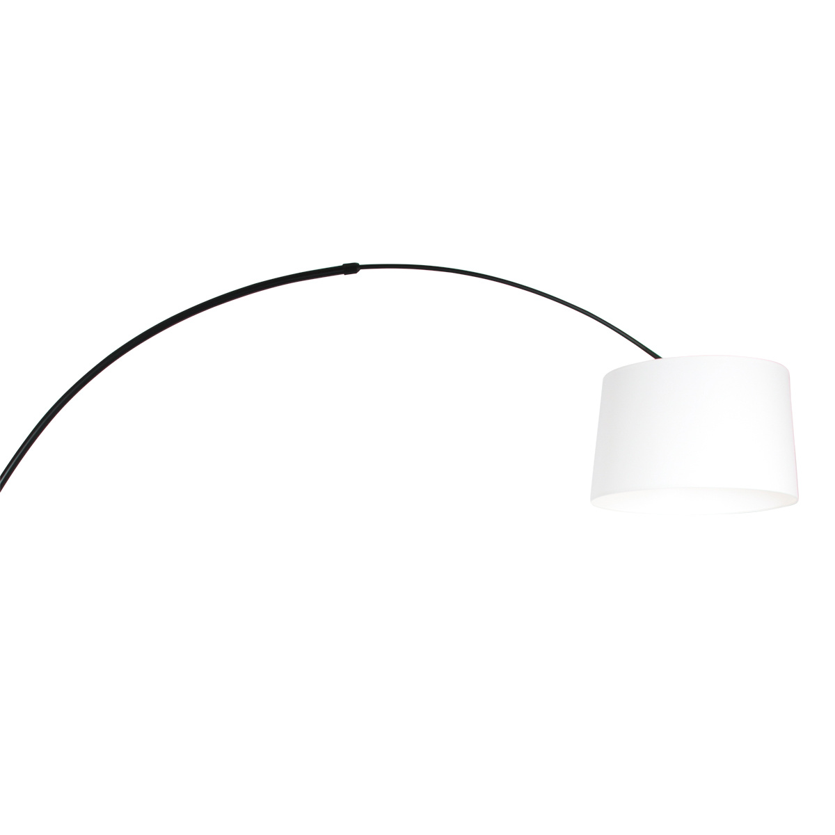 Steinhauer Vloerlamp Sparkled light 9828 zwart kap effen wit Steinhauer Vloerlamp Sparkled light 9828 zwart kap effen wit