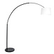 Steinhauer Vloerlamp Sparkled light 9828 zwart kap effen wit Steinhauer Vloerlamp Sparkled light 9828 zwart kap effen wit