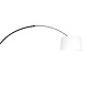 Steinhauer Vloerlamp Sparkled light 9829 zwart kap grof linnen wit Steinhauer Vloerlamp Sparkled light 9829 zwart kap grof linnen wit