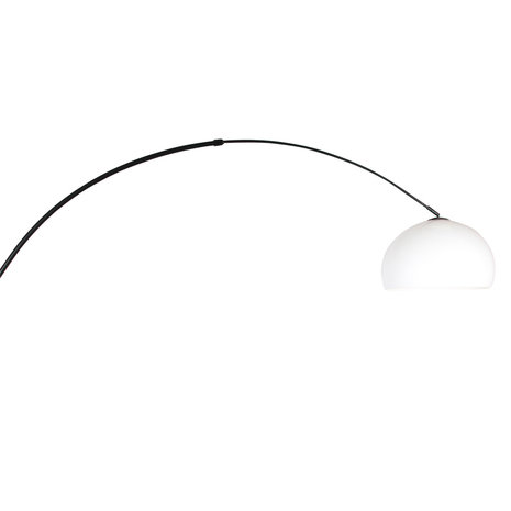 Steinhauer Vloerlamp Sparkled light 9831 zwart kap kunststof wit