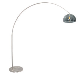 Steinhauer Vloerlamp Sparkled light 9879 staal kap kunststof grijs Steinhauer Vloerlamp Sparkled light 9879 staal kap kunststof grijs