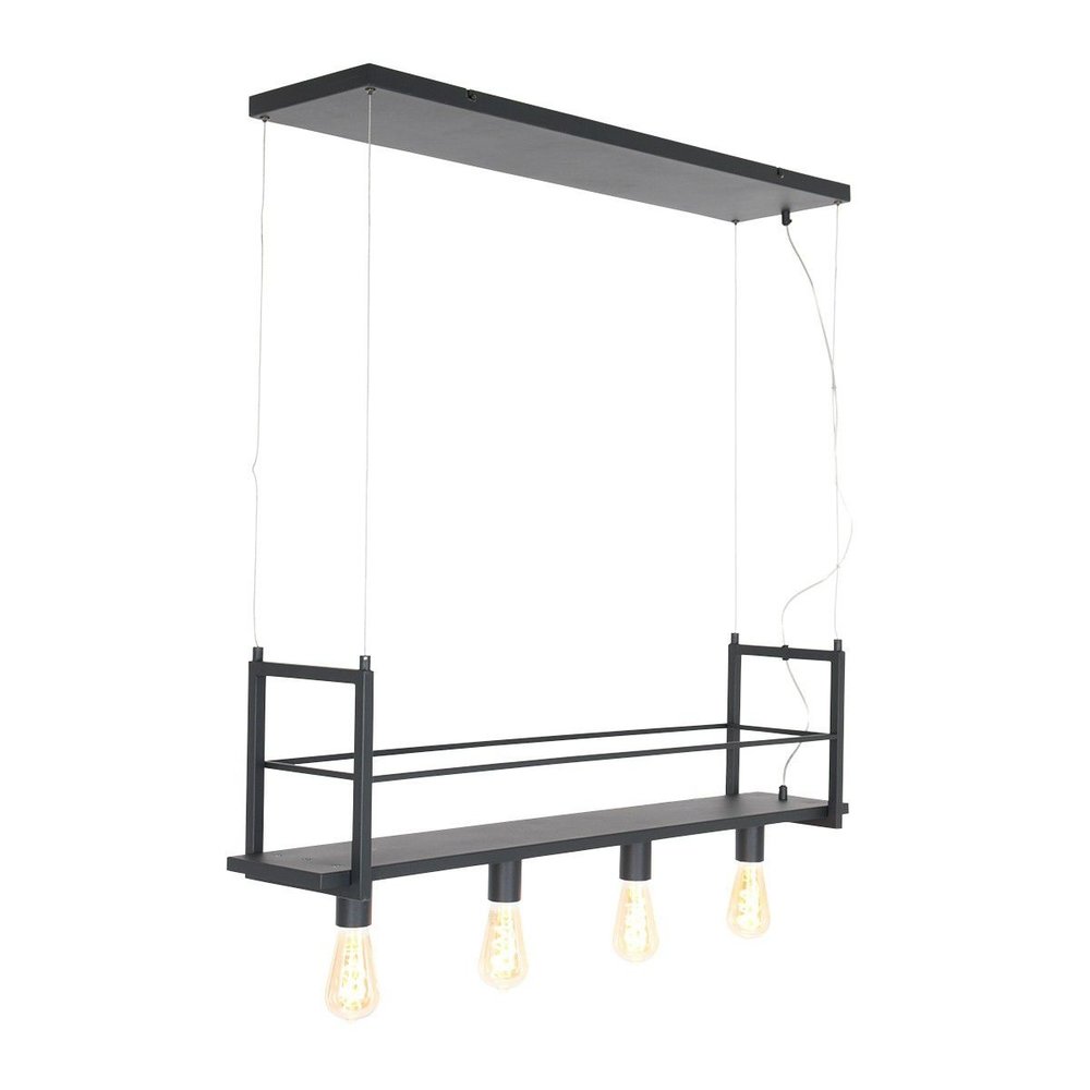 Mexlite Hanglamp buckley Rek 2983 zwart